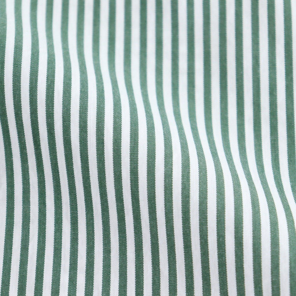 CORPORATE UNIFORM L/S SHIRT #GREEN STRIPE [FSC253-50105B]