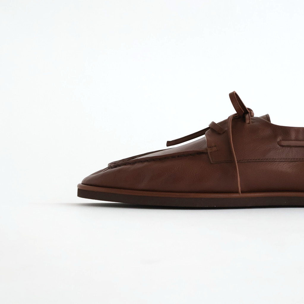 SOFT LEATHER DECK SHOES #BROWN [A26SS03QD]
