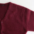 MOHAIR CARDIGAN #BURGUNDY [H2302-K012]