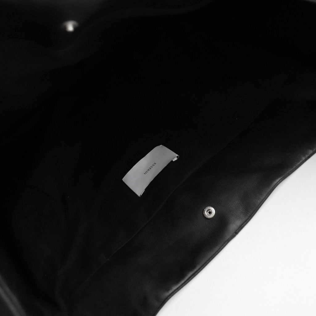 LEATHER SHOULDER BAG #BLACK [ST.1179]