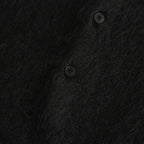 BRUSHED SUPER KID MOHAIR KNIT SHORT POLO #INK BLACK [A24AP04KM]