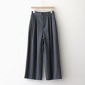 WOOL TROPICAL WIDE EASY PANTS #TOP GRAY [PRAGGM0110]