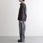 Selvage Denim Belted Pants #BLACK_LIGHT FADE [GU261-40064LB]