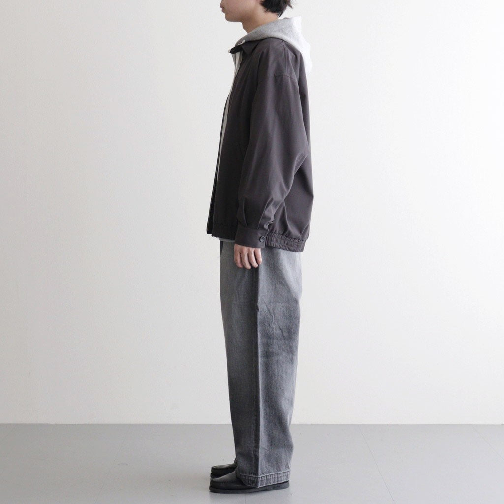 Selvage Denim Belted Pants #BLACK_LIGHT FADE [GU261-40064LB]