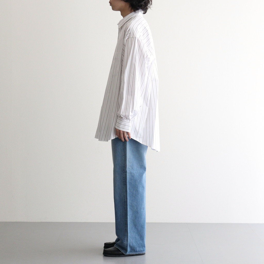 Selvage Denim Five Pocket Wide Straight Pants #INDIGO LIGHT FADE [GU263-40059LB]
