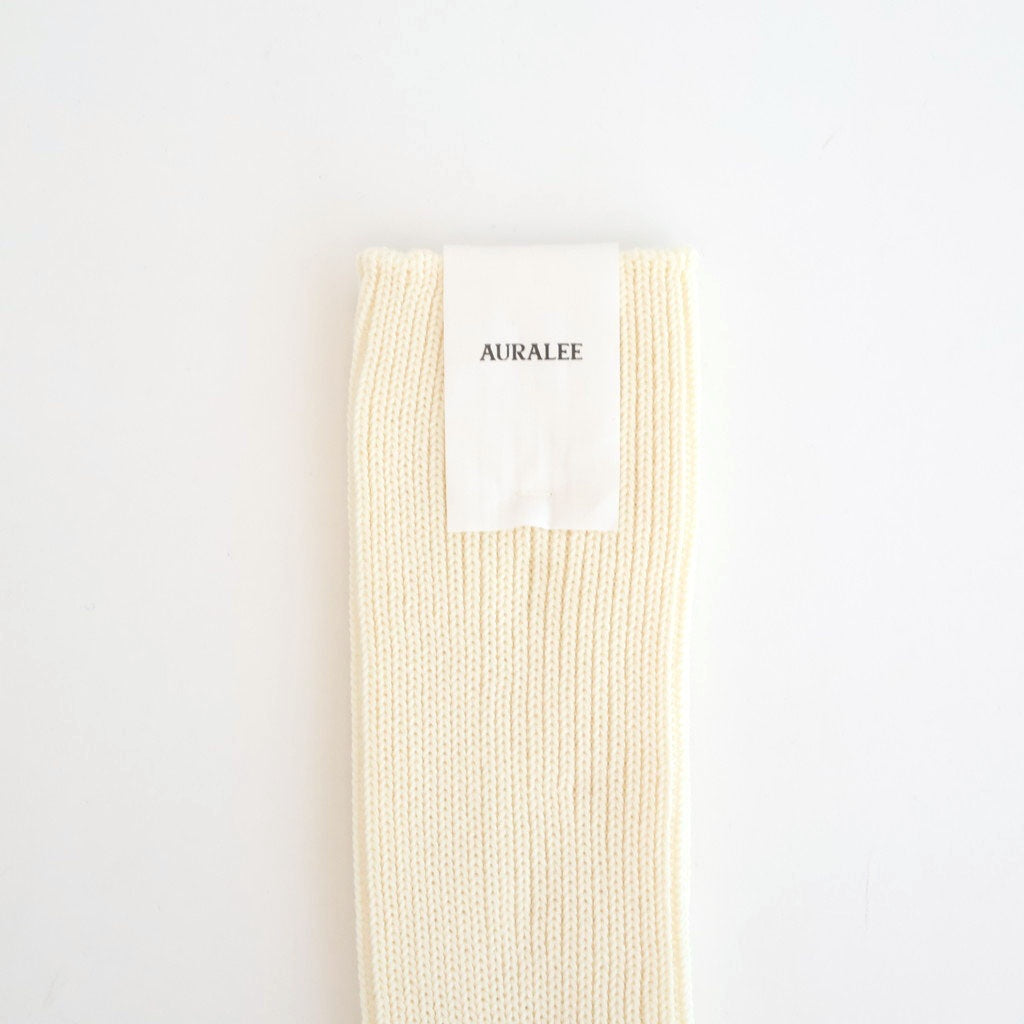 COTTON LOW GAUGE SOCKS #IVORY [A26SS03SX-M]