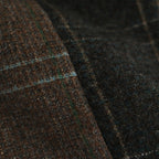 オーバーラップチェックパデッドマフラー #CHARCOAL GRAY x BEIGE [D224-G217]