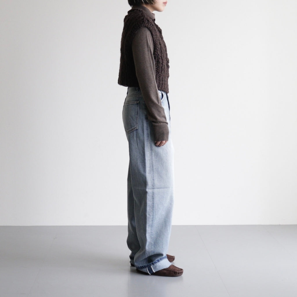 Mix Handknit Vest #D/BRN [12520525]