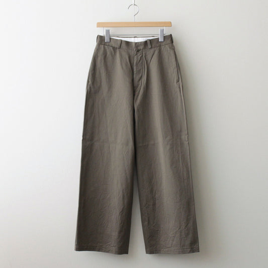 CHINO CLOTH PANTS WIDE #olive [64606]