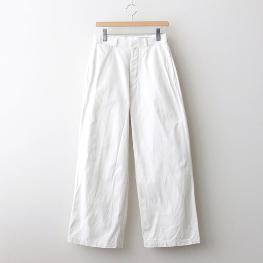 CHINO CLOTH PANTS WIDE #off white [64606]