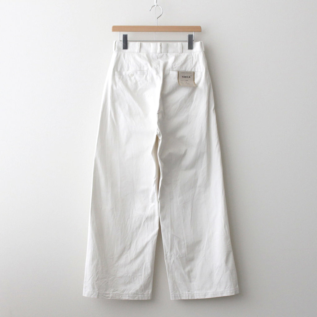 CHINO CLOTH PANTS WIDE #off white [64606]