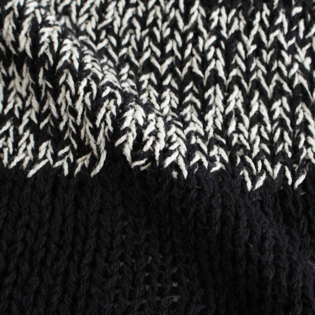 INTARSIA CREWNECK SWEATER #BLACK [YK24SS0678S]