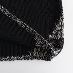 INTARSIA CREWNECK SWEATER #BLACK [YK24SS0678S]