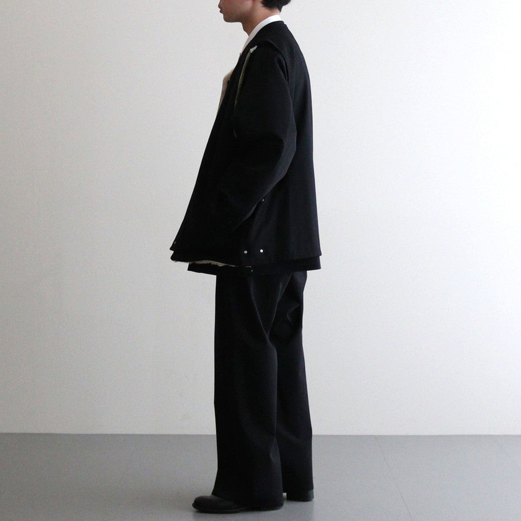 WOOL FUR REVERSIBLE VEST #BEIGE [ST.630]