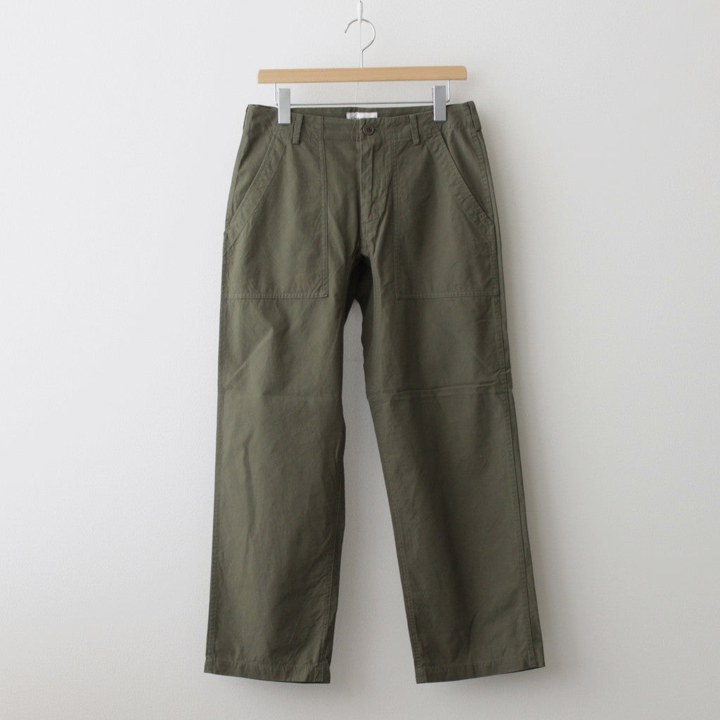 BAKER PANTS #olive poplin [74604]