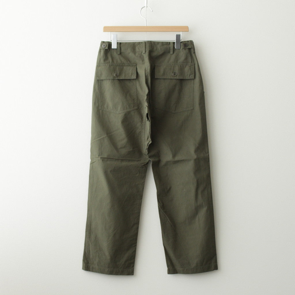 BAKER PANTS #olive poplin [74604]