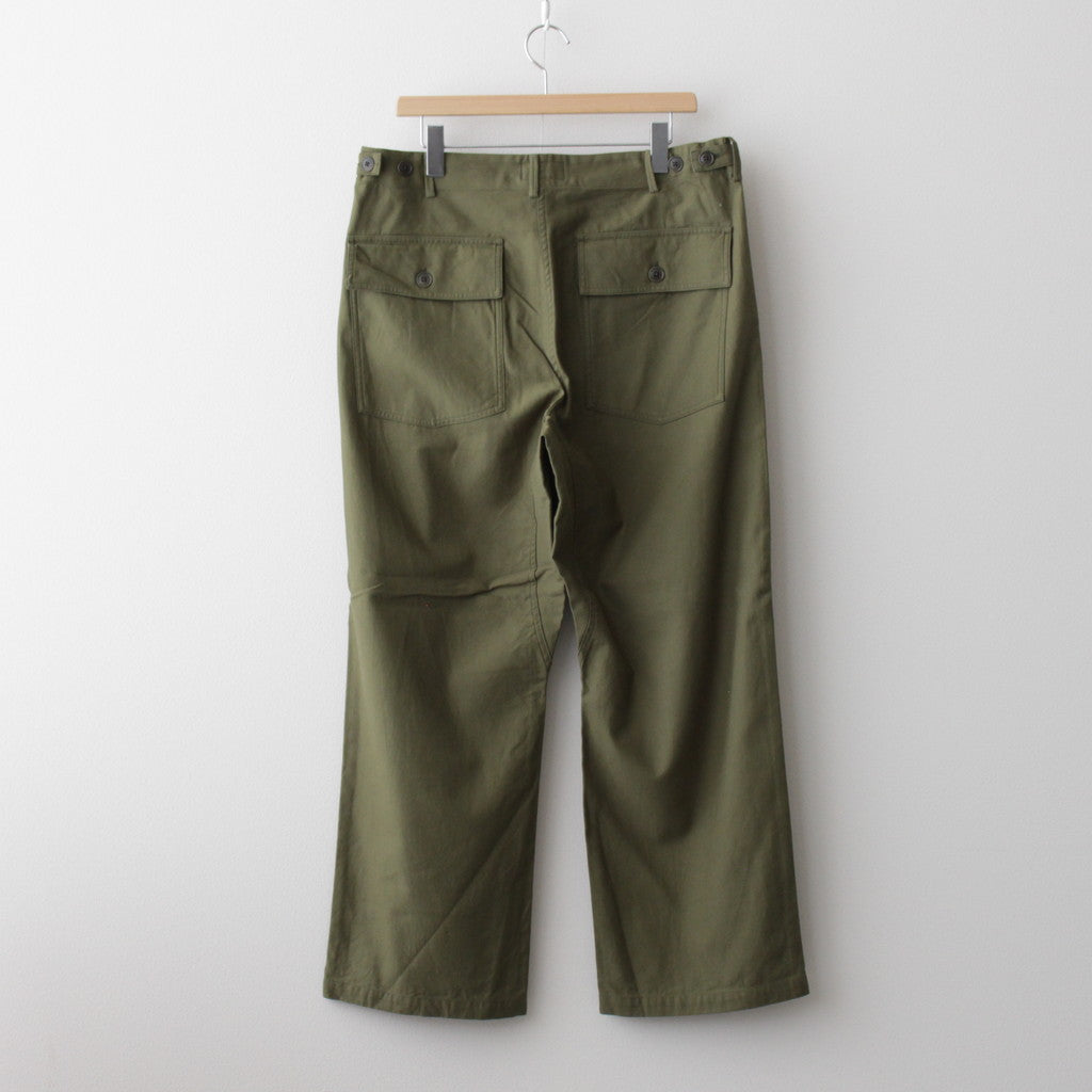 BAKER PANTS #olive satin [24604]