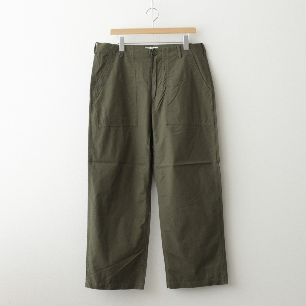 BAKER PANTS #olive poplin [24604]
