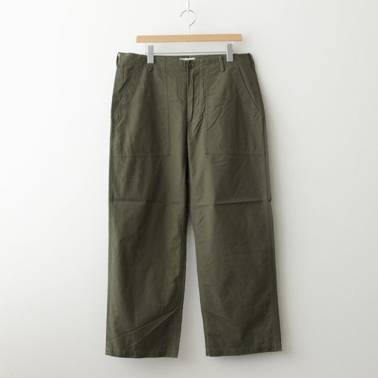 BAKER PANTS #olive poplin [24604]