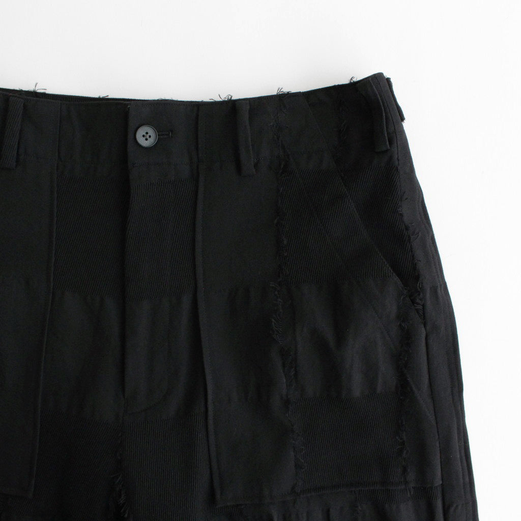 BLOCK-JACQUARD BAKER PANTS #BLACK [YK24SS0615P] – ciacura