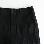 BLOCK-JACQUARD BAKER PANTS #BLACK [YK24SS0615P]