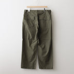 BAKER PANTS #olive poplin [24604]