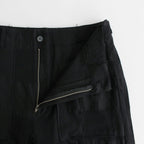 BLOCK-JACQUARD BAKER PANTS #BLACK [YK24SS0615P]