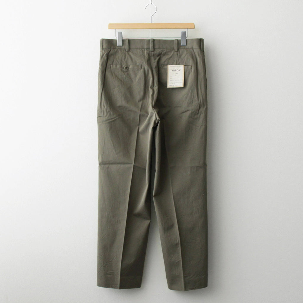 CHINO CLOTH PANTS CREASED #olive [14607]