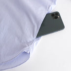 COMFORT SHIRT RELAX LONG #sax [14117]