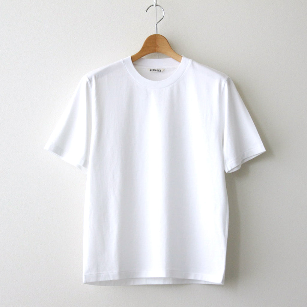 ORGANIC COTTON HIGH GAUGE JERSEY TEE #WHITE [A24ST02RT]