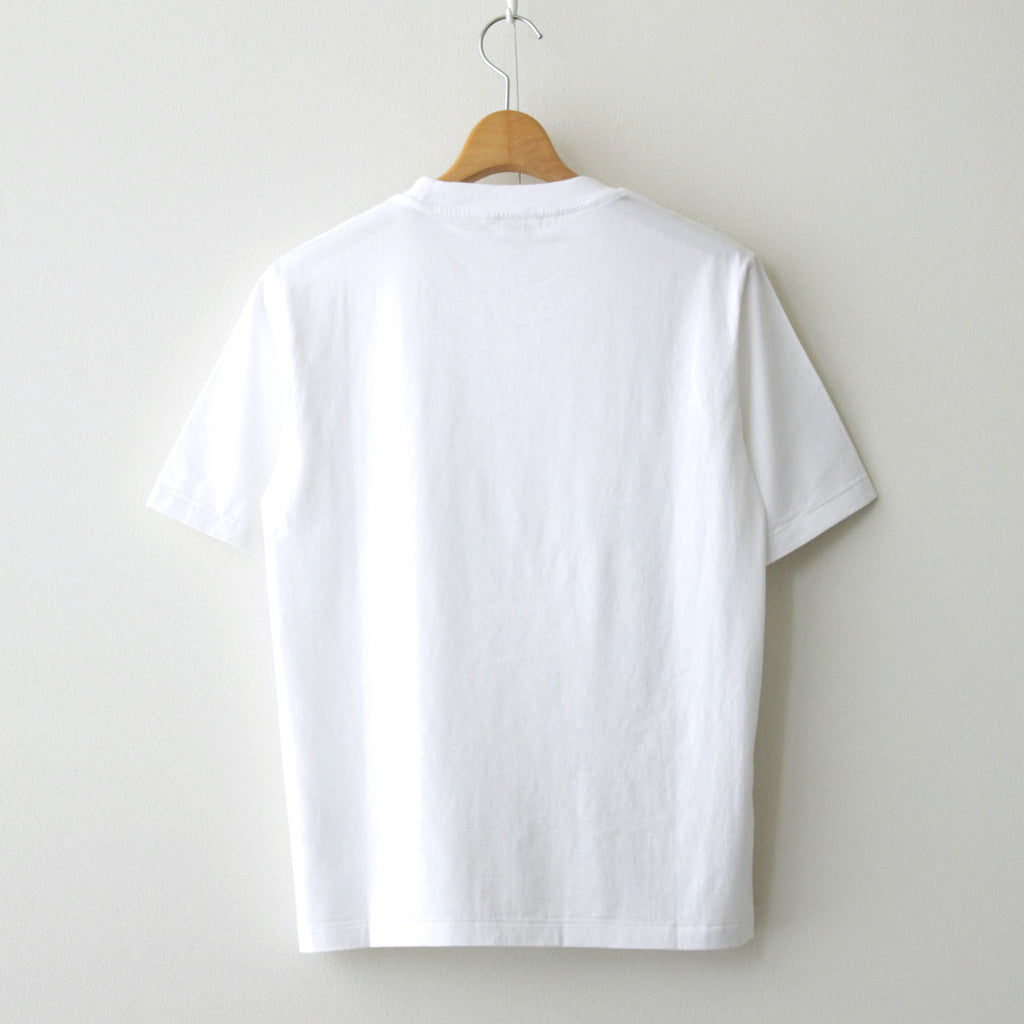 ORGANIC COTTON HIGH GAUGE JERSEY TEE #WHITE [A24ST02RT]