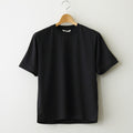 ORGANIC COTTON HIGH GAUGE JERSEY TEE #BLACK [A24ST02RT]