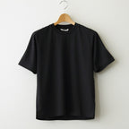 ORGANIC COTTON HIGH GAUGE JERSEY TEE #BLACK [A24ST02RT]