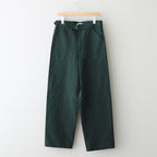 HIGH DENSITY FINX LINEN WEATHER PANTS #DARK GREEN [A24SP03LW]