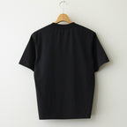 ORGANIC COTTON HIGH GAUGE JERSEY TEE #BLACK [A24ST02RT]