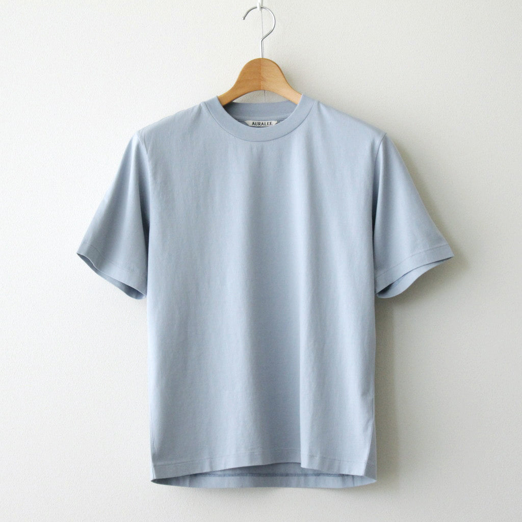 ORGANIC COTTON HIGH GAUGE JERSEY TEE #BLUE GRAY [A24ST02RT]