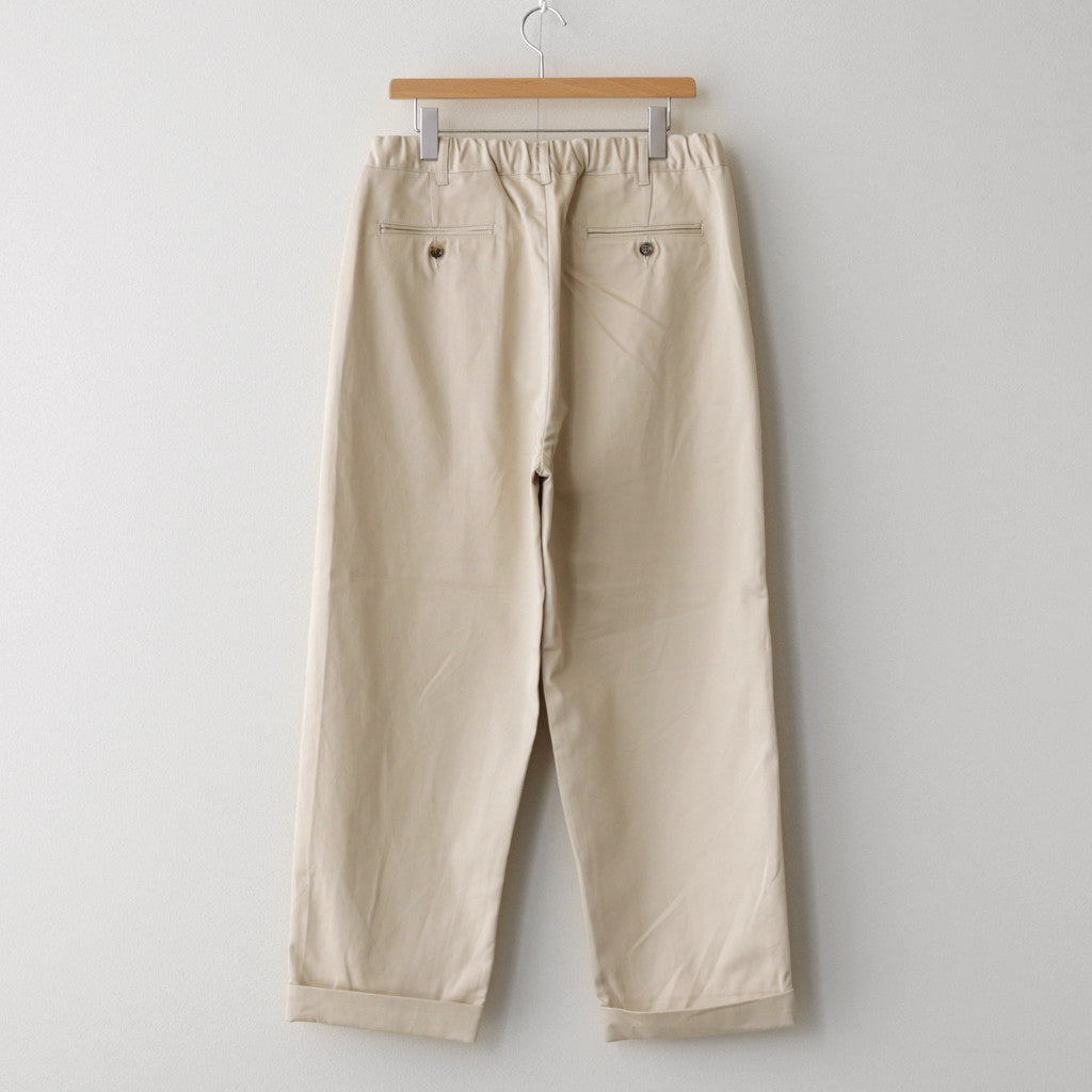 Cotton Chino Tuck Trousers #BEIGE [TP233-40014]