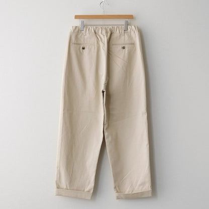 Cotton Chino Tuck Trousers #BEIGE [TP241-40019B]