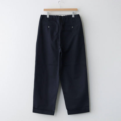 Cotton Chino Tuck Trousers #NAVY [TP241-40019B]