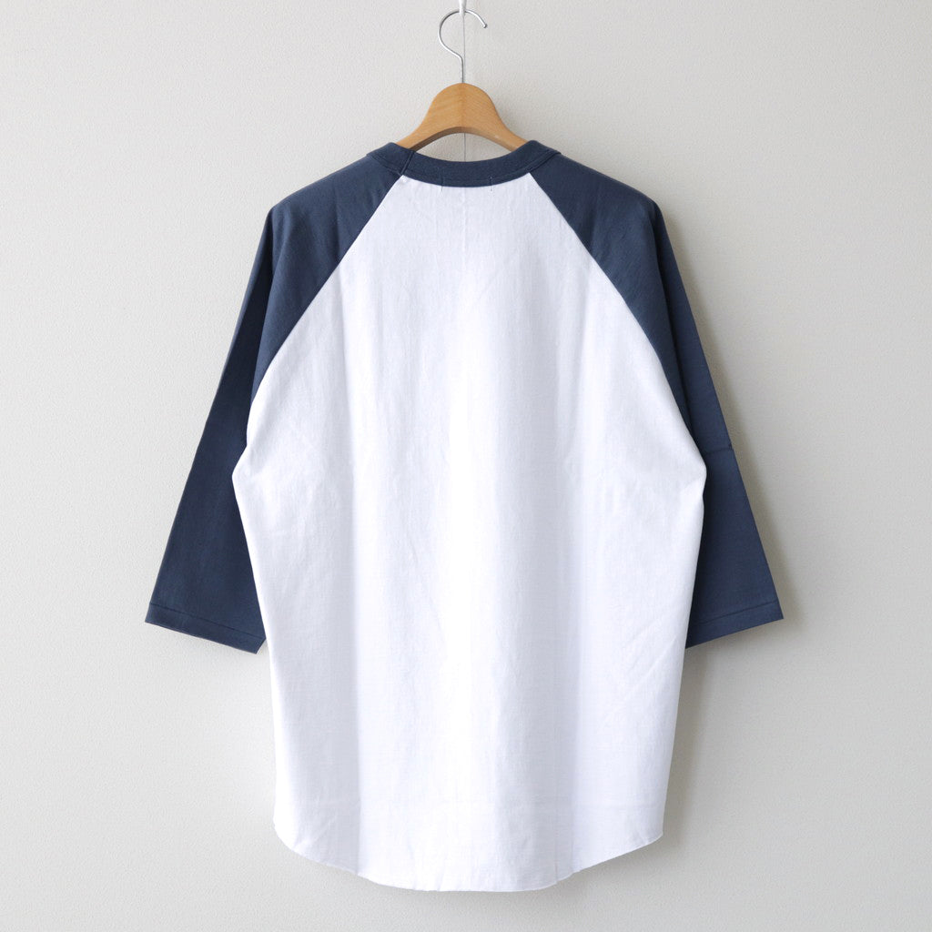 Raglan Sleeve Tee #WHITE×NAVY [TP233-70035]