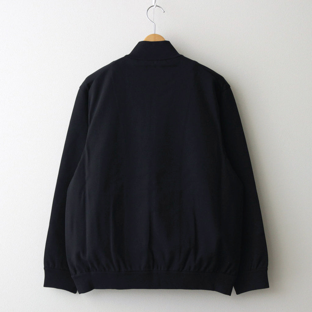 NYLON JERSEY TRACK JACKET #navy [14001]