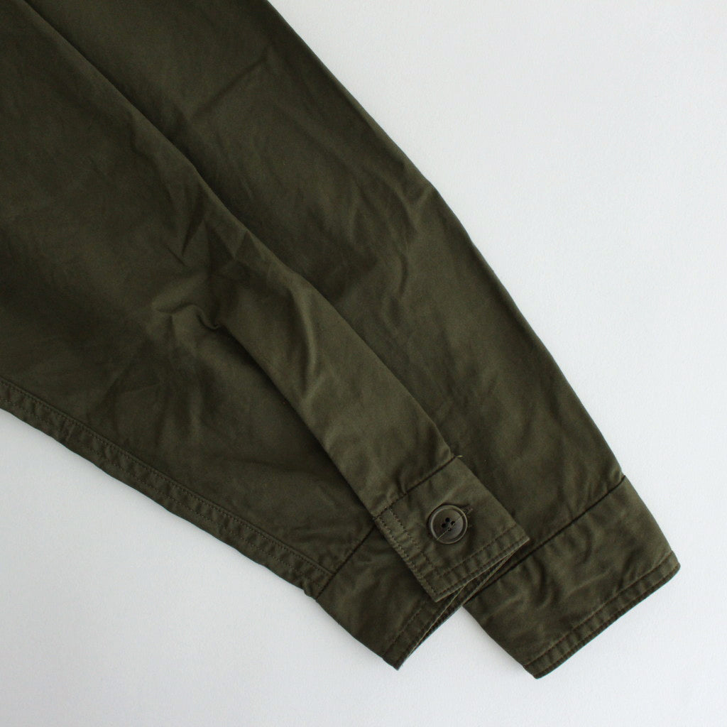 BAKER SHIRT #olive poplin [74102]