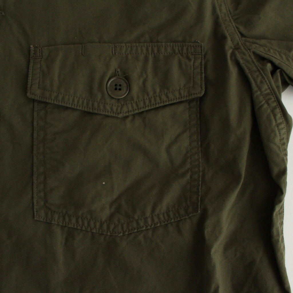 BAKER SHIRT #olive poplin [74102]