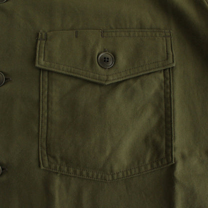 BAKER SHIRT #olive satin [24102]