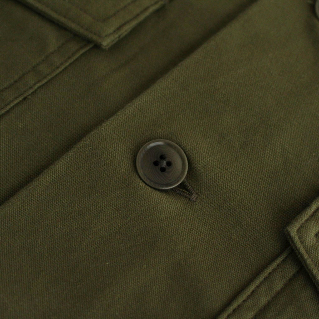 BAKER SHIRT #olive satin [24102]