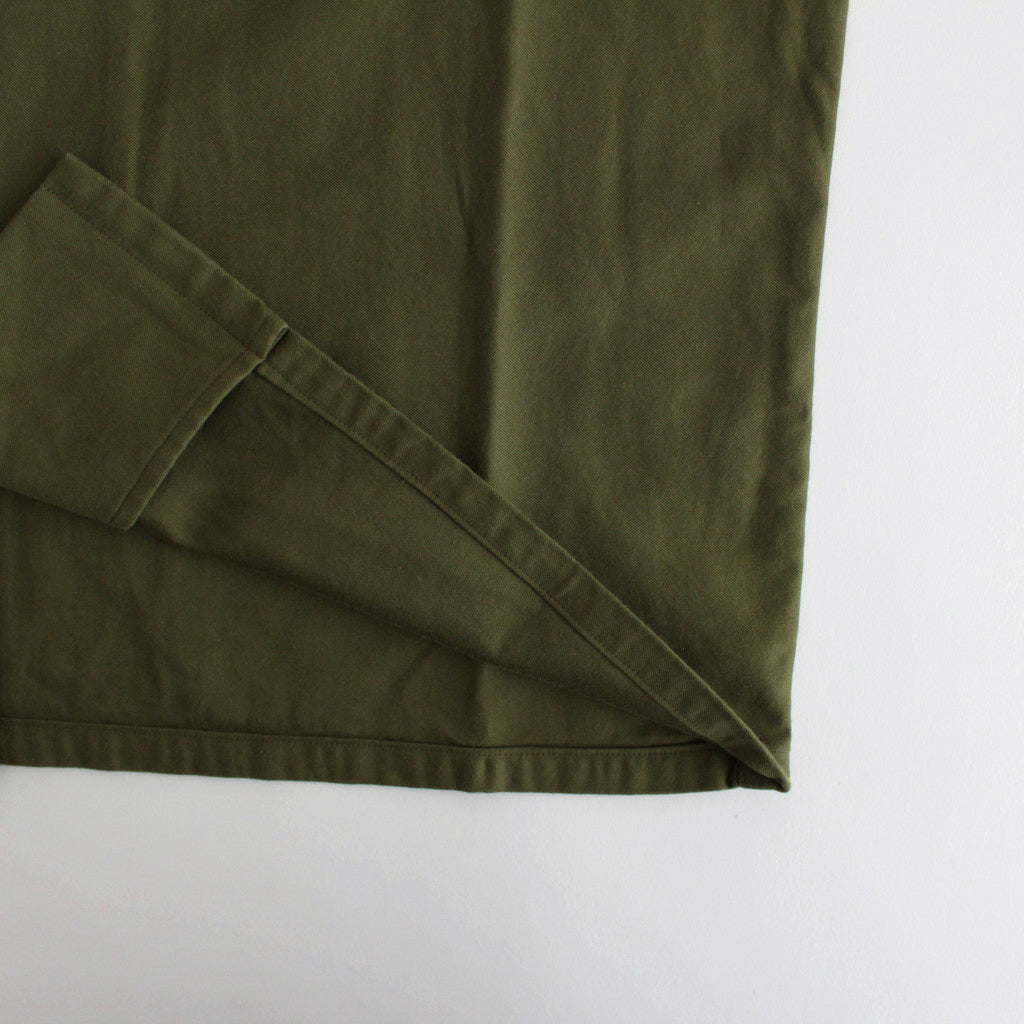 BAKER SHIRT #olive satin [24102]