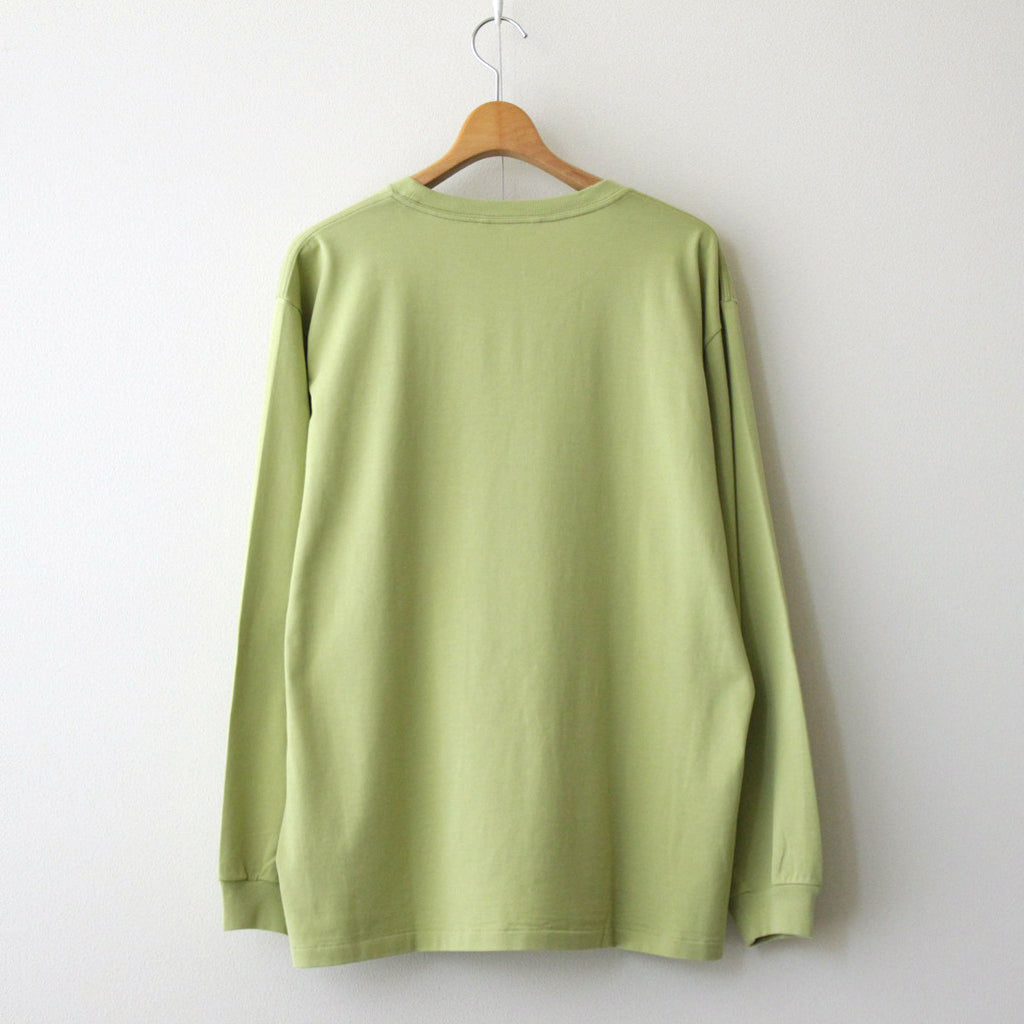 LUSTER PLAITING L/S TEE #LIGHT GREEN [A00SP01GT]