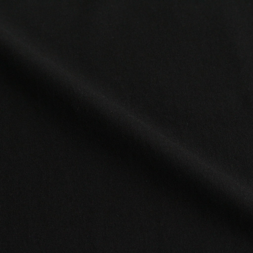 ORGANIC COTTON HIGH GAUGE JERSEY SLEEVELESS #BLACK [A24ST03RT]