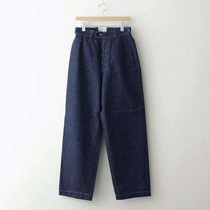 BUCKLE BACK TROUSERS #INDIGO [H2401-PT018]