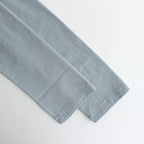 ORGANIC COTTON HIGH GAUGE JERSEY BOAT NECK L/S TEE #BLUE GRAY [A24SP01RT]